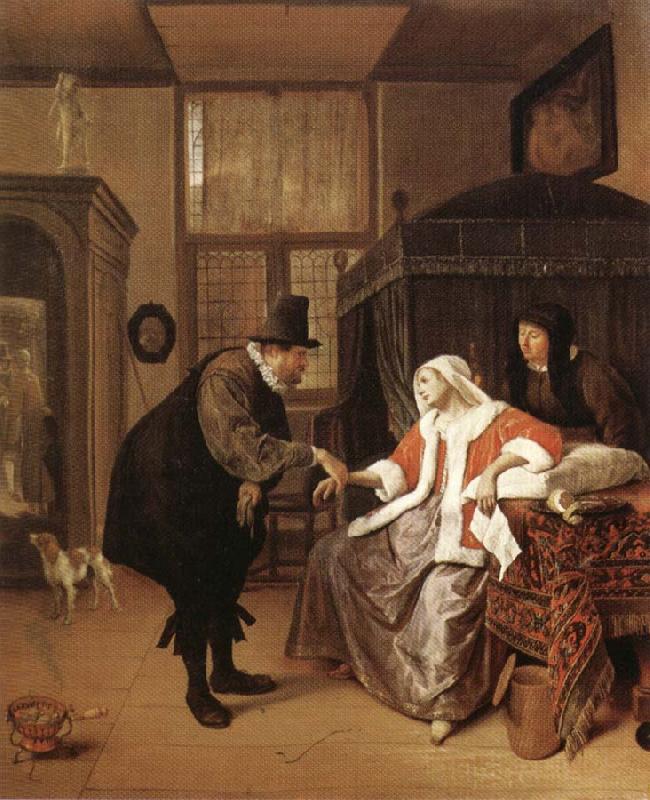 Jan Steen The Lovesick Woman oil painting picture